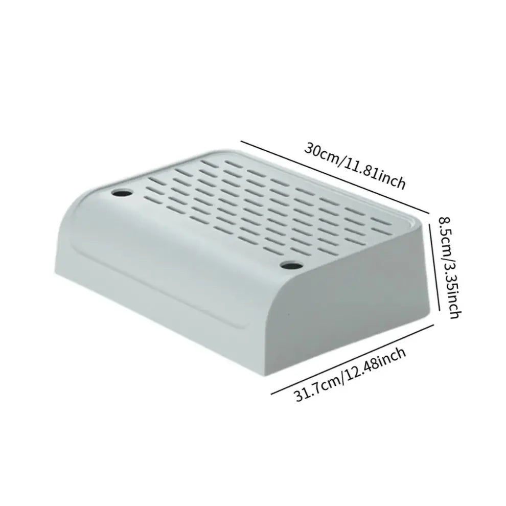 PetsGoodie Litter Catcher Cat Steps Double Layer Non-Slip Tray