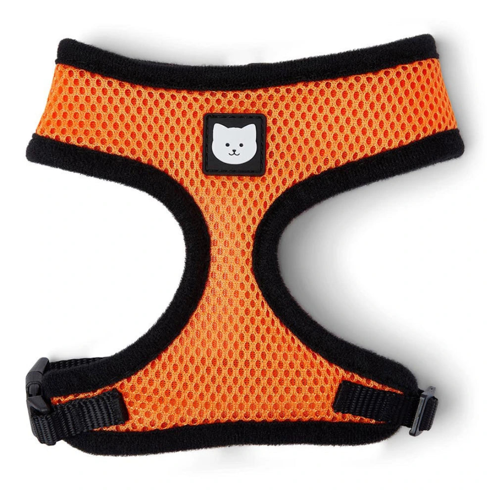 PetsGoodie Cat Body Harness & Lead Set Orange Adjustable Pet Vest