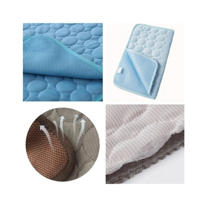 PetsGoodie Instant Cooling Dog Mat - Summer Relief Cold Bed Durable Cat Blanket