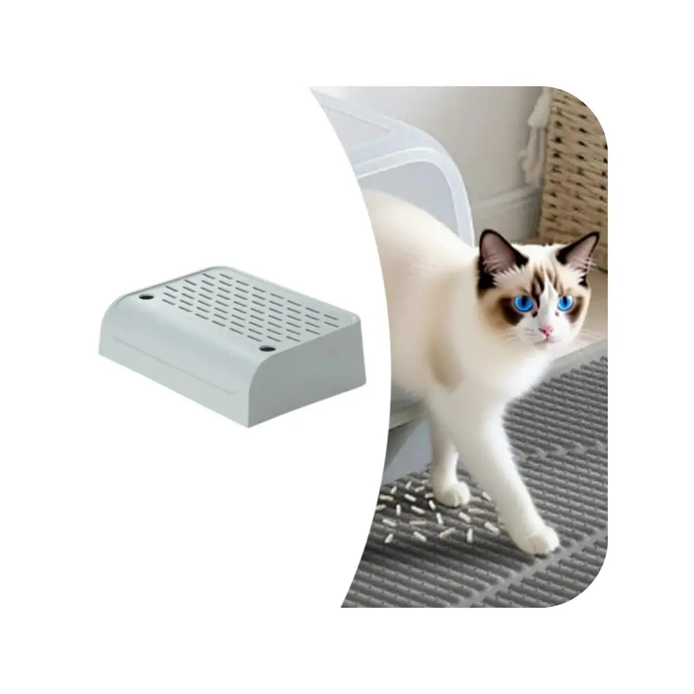 PetsGoodie Litter Catcher Cat Steps Double Layer Non-Slip Tray