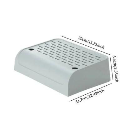 PetsGoodie Litter Catcher Cat Steps Double Layer Non-Slip Tray