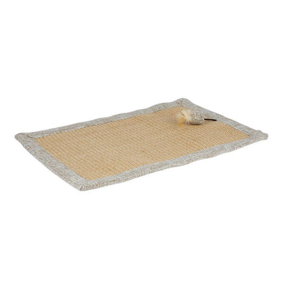 PetsGoodie Natural Jute Cat Scratching Mat Claw Care & Stretching Pad