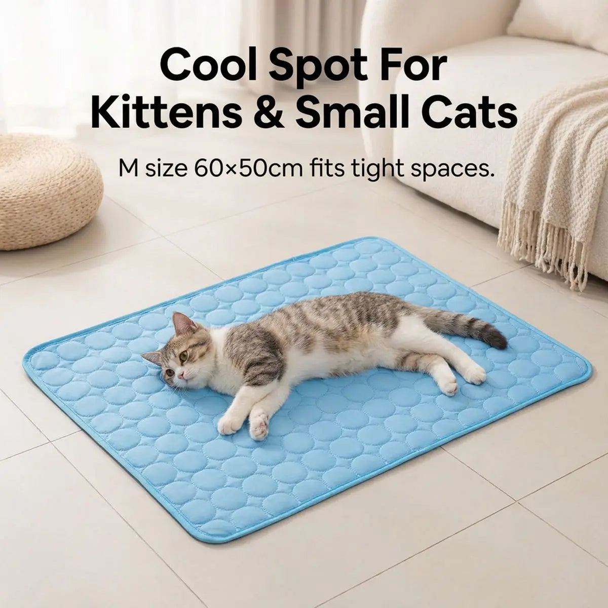 PetsGoodie Summer Cooling Ice Silk Bed Mat For Dogs & Cats (Save 25%)
