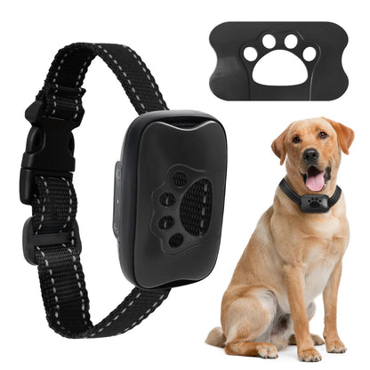 PetsGoodie Anti-Barking Training Collar - USB Rechargeable Ultrasonic & Vibration Bark Control