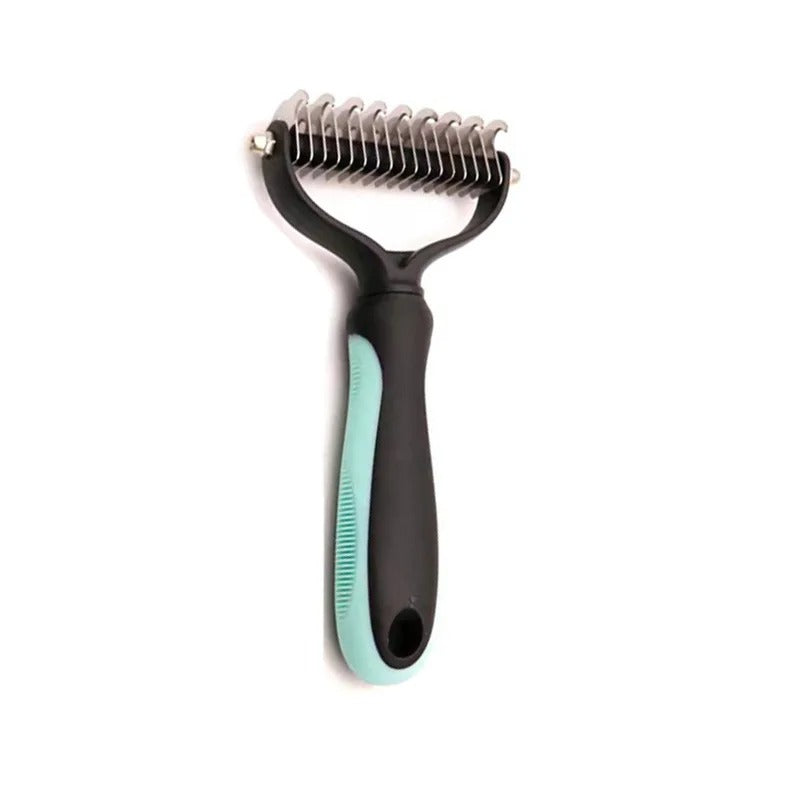 PetsGoodie Professional Deshedding Brush - Stainless Steel Fur Knot Remover for Dogs & Cats