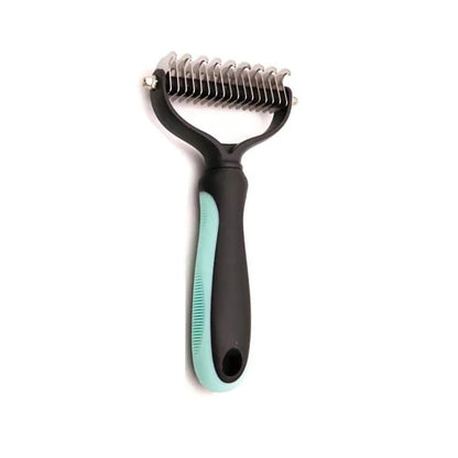 PetsGoodie Professional Deshedding Brush - Stainless Steel Fur Knot Remover for Dogs & Cats
