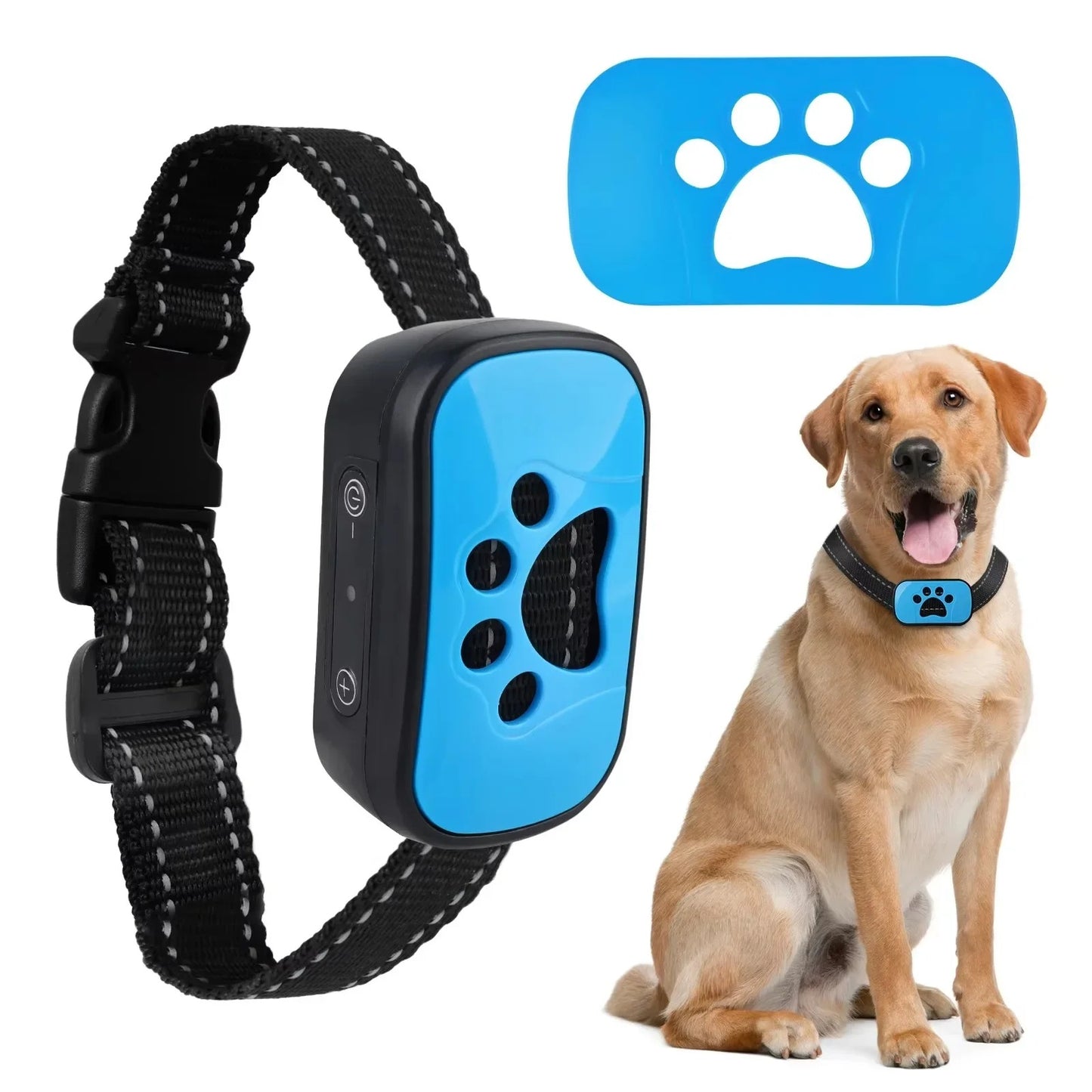 PetsGoodie Anti-Barking Training Collar - USB Rechargeable Ultrasonic & Vibration Bark Control