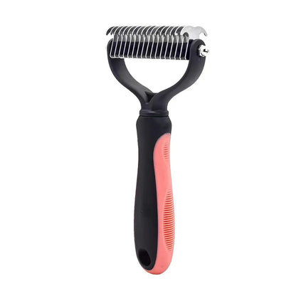 PetsGoodie Professional Deshedding Brush - Stainless Steel Fur Knot Remover for Dogs & Cats