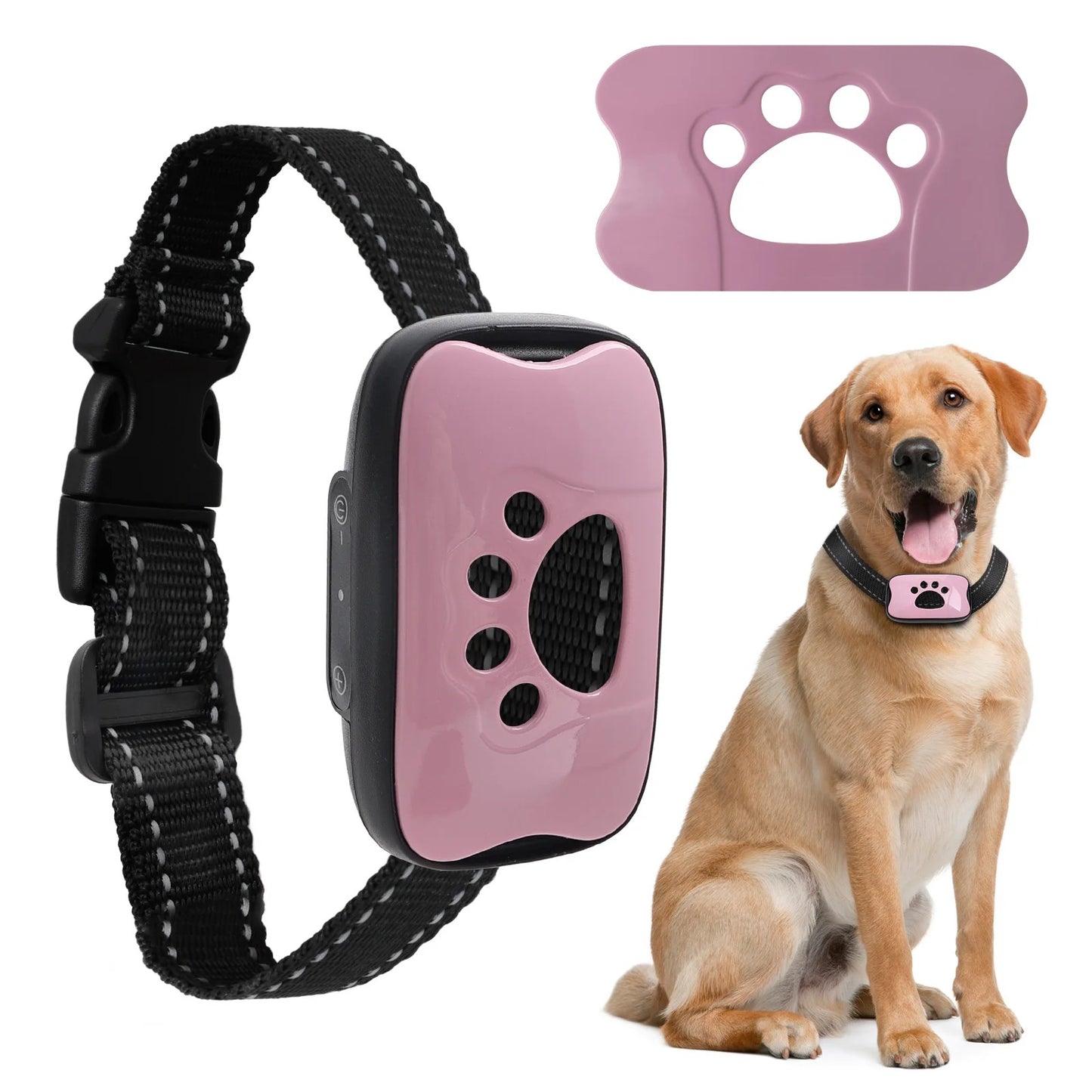 PetsGoodie Anti-Barking Training Collar - USB Rechargeable Ultrasonic & Vibration Bark Control