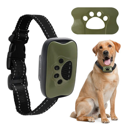 PetsGoodie Anti-Barking Training Collar - USB Rechargeable Ultrasonic & Vibration Bark Control
