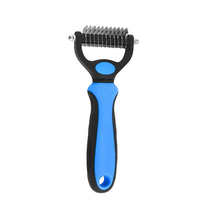 PetsGoodie Professional Deshedding Brush - Stainless Steel Fur Knot Remover for Dogs & Cats