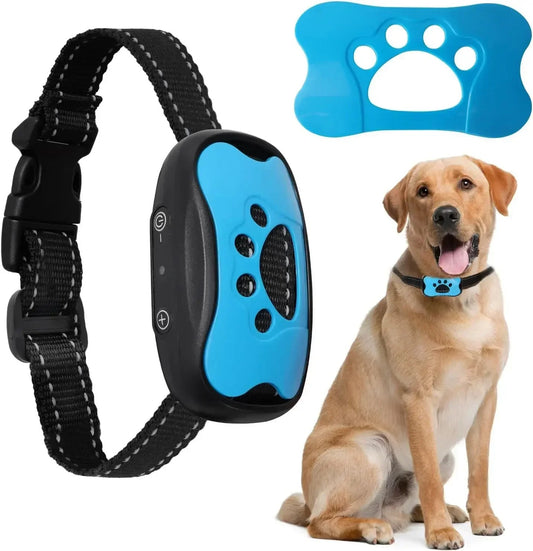 PetsGoodie Anti-Barking Training Collar - USB Rechargeable Ultrasonic & Vibration Bark Control