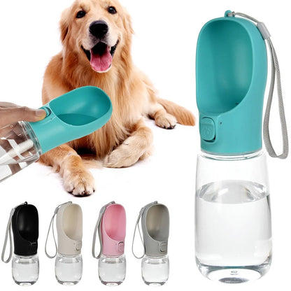 PetsGoodie Portable Dog Water Bottle - Leakproof Hiking Bottle for Small & Large Dogs