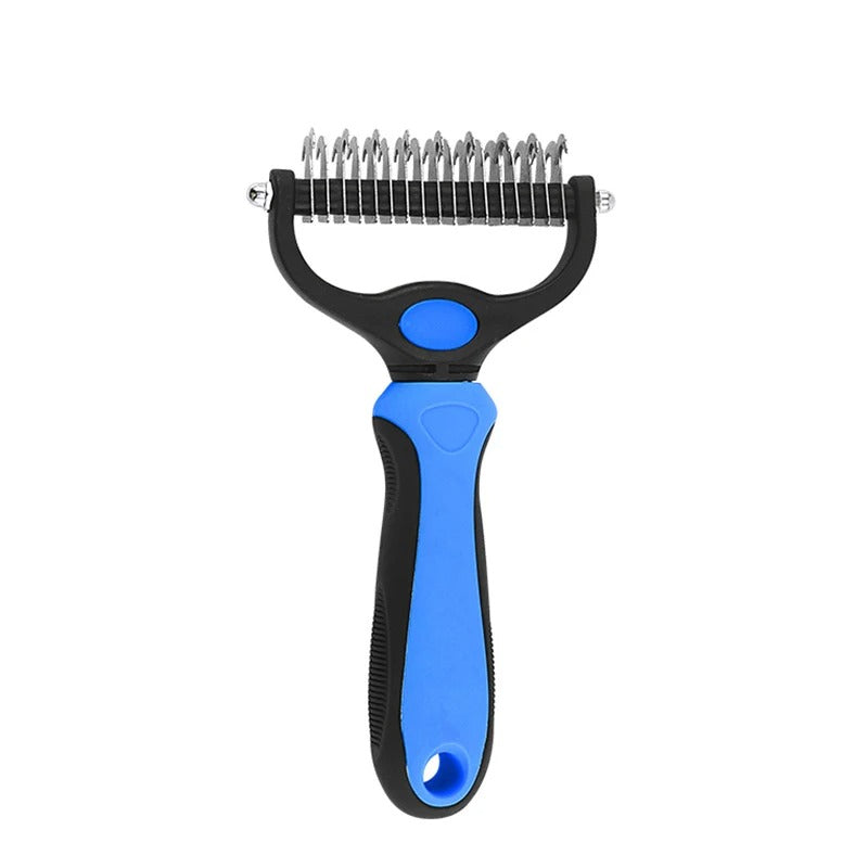 PetsGoodie Professional Deshedding Brush - Stainless Steel Fur Knot Remover for Dogs & Cats