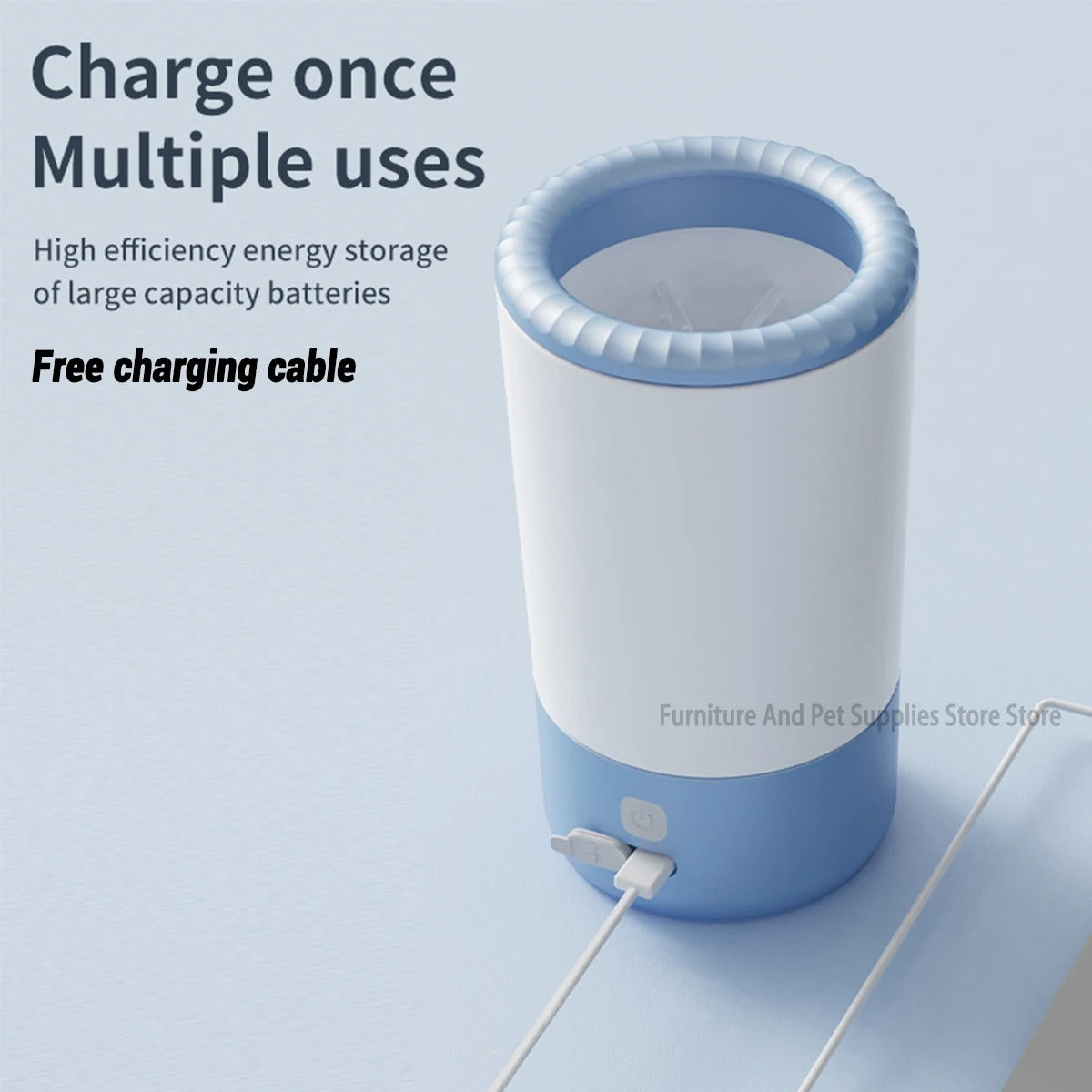 PetsGoodie Automatic Paw Cleaner - Electric Portable Foot Washer for Dogs